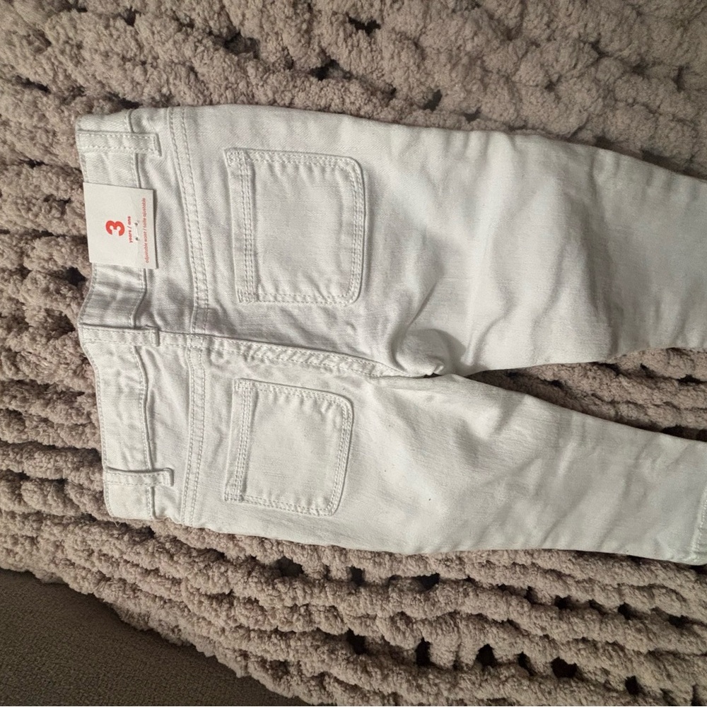 Fresh White Denim Pants